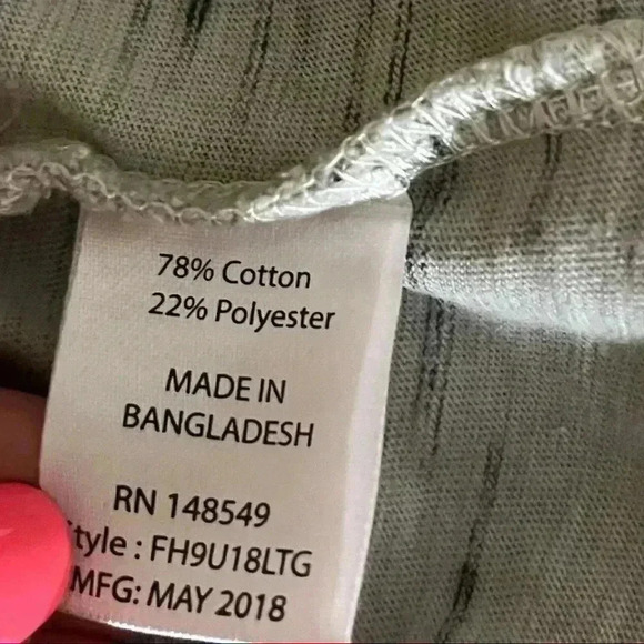 Free Planet Boho Gray & Black “Ohm” Cotton Blend Light Weight Hoodie Size L - Picture 9 of 9